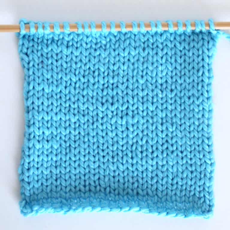 Stockinette Stitch Knitting Pattern for Beginners