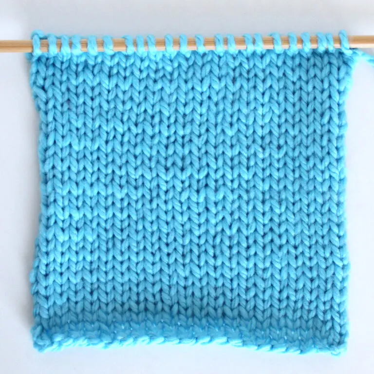 Stockinette Stitch Knitting Pattern for Beginners