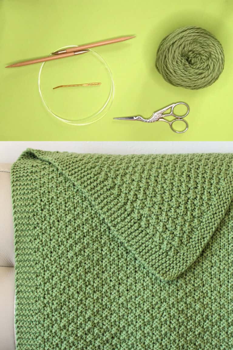 Moss Landing Blanket Knitting Pattern Studio Knit