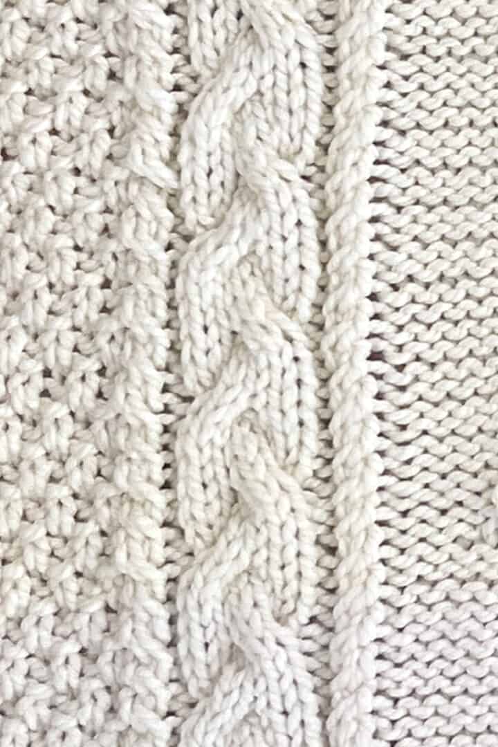 Diamond Heights Cable Knit Blanket Pattern - Studio Knit