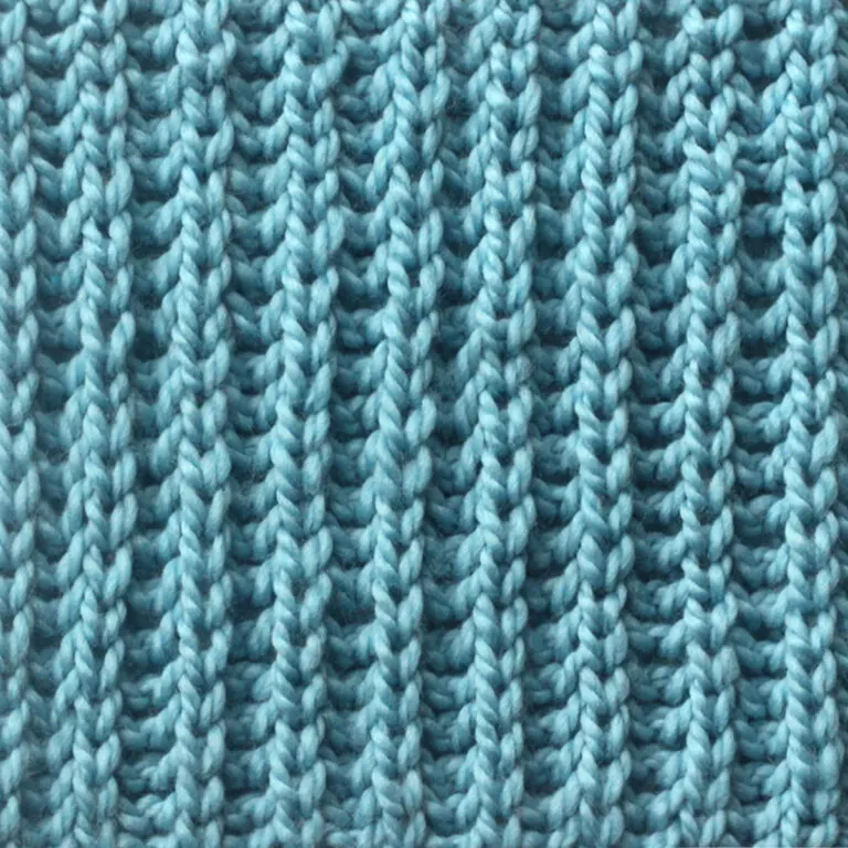 Fisherman’s Rib Knit Stitch Pattern