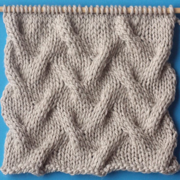 Cable stitch knitting hotsell