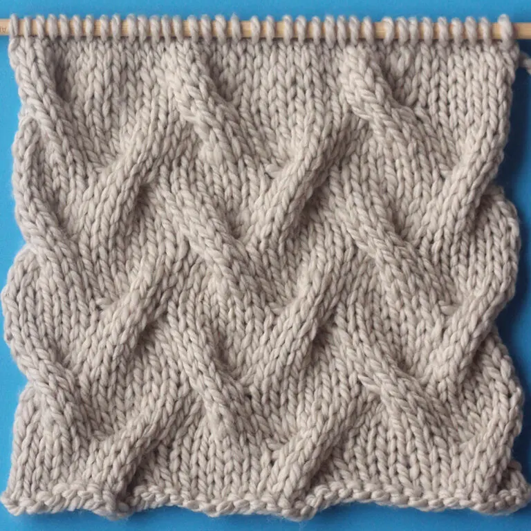Sand Cable Stitch Knitting Pattern