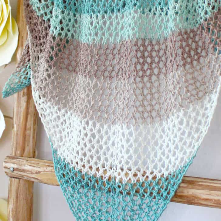 Offshore Mesh Shawl Knitting Pattern - Studio Knit