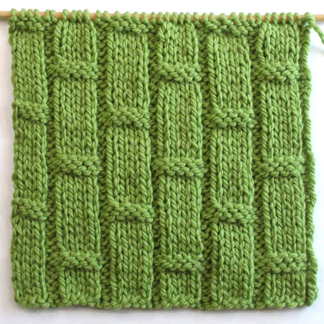 Bamboo ribbing stitch knitting pattern studio knit
