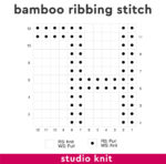 Bamboo Ribbing Stitch Knitting Pattern - Studio Knit