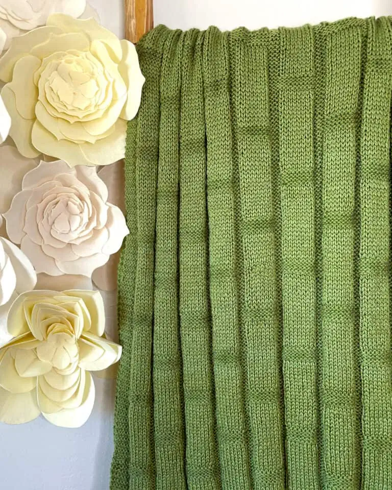 Bamboo Forest Blanket Knitting Pattern