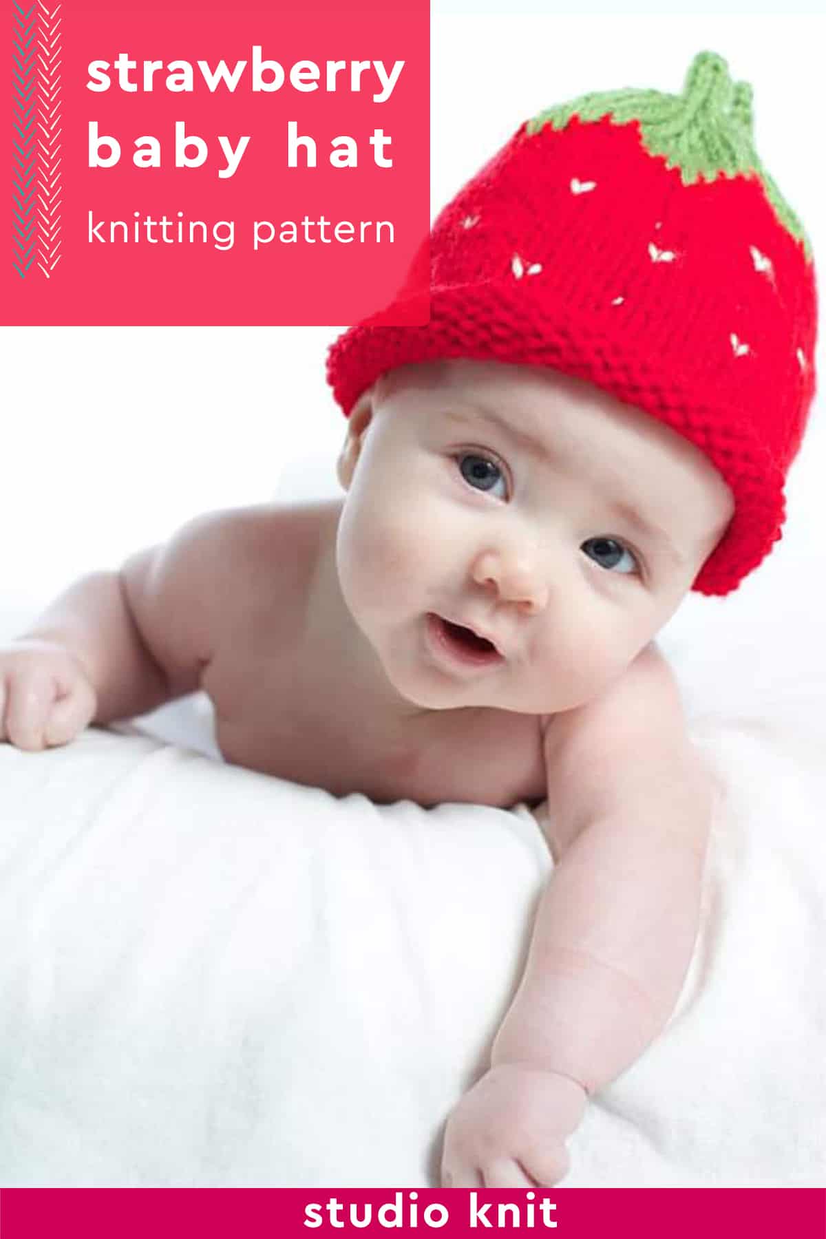 Strawberry Baby Hat Knitting Pattern Studio Knit
