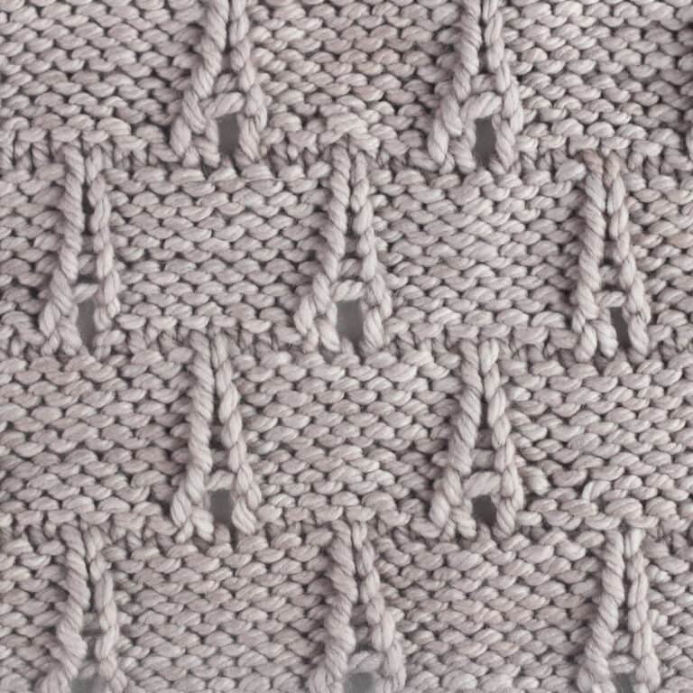 Eiffel Tower Stitch Knitting Pattern