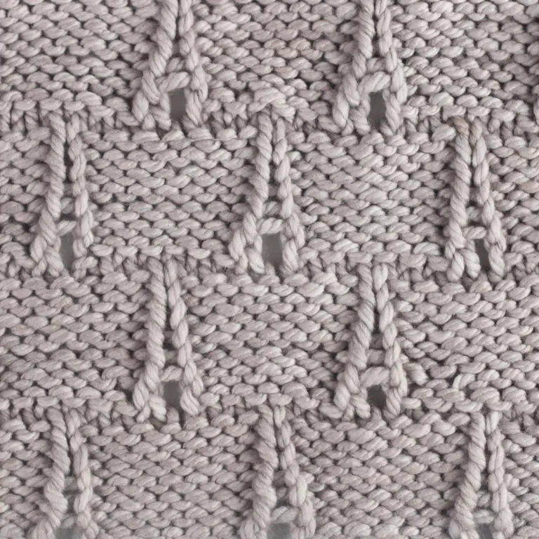 Eiffel Tower Stitch Knitting Pattern