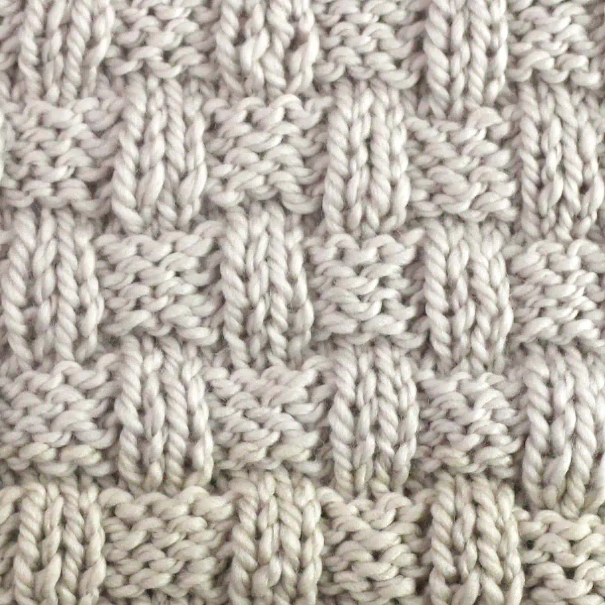 Basket Weave Stitch Knitting Pattern for Beginners - Studio Knit