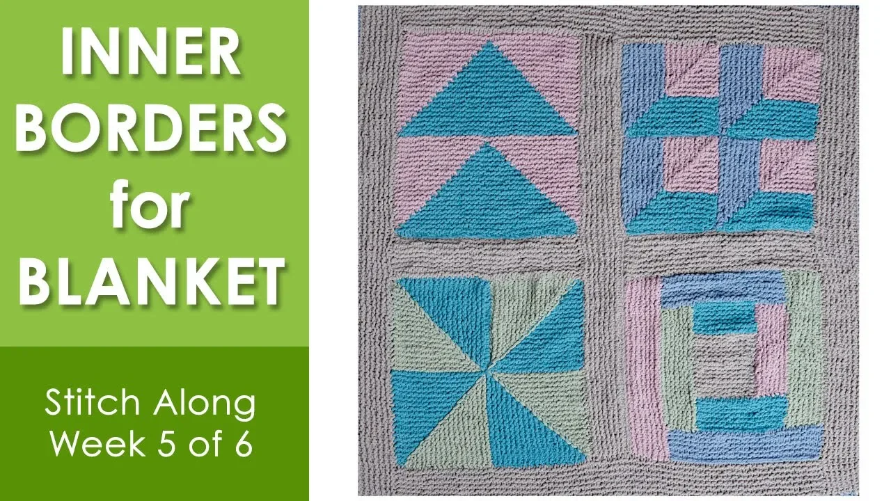 Inner borders for blanket Stitch Along Week 5 of 6.