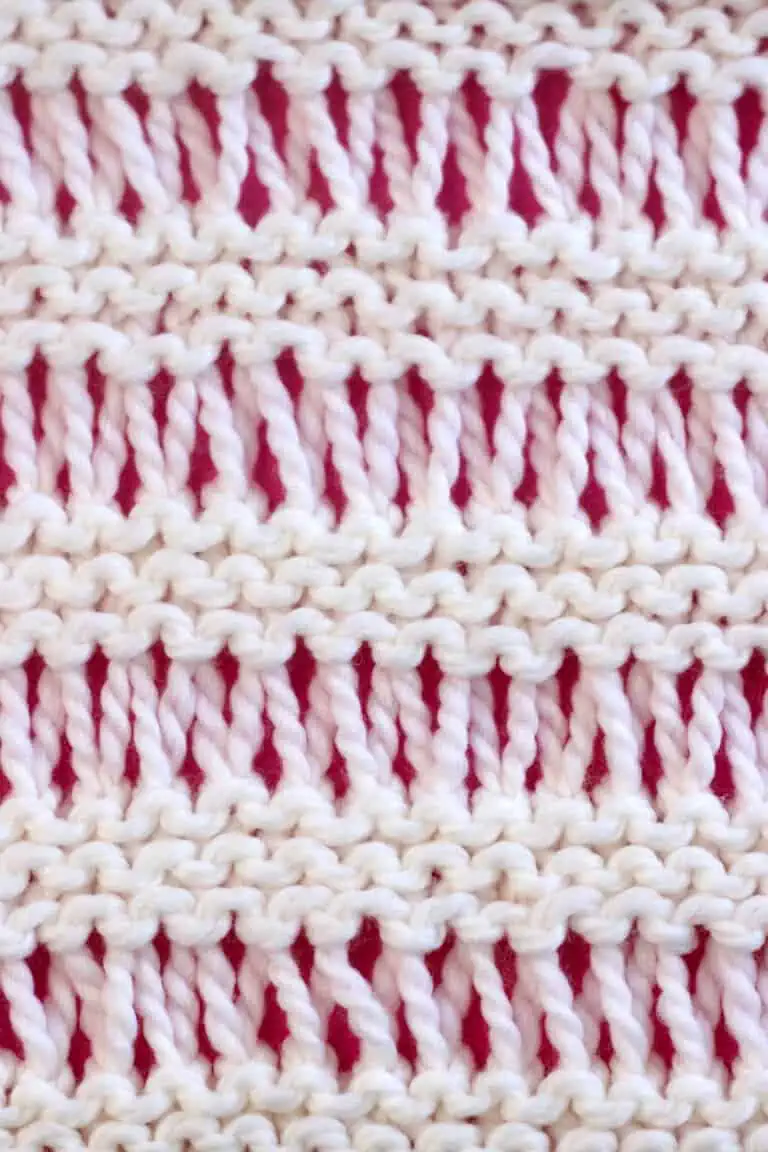 Drop Stitch Garter Knitting Pattern