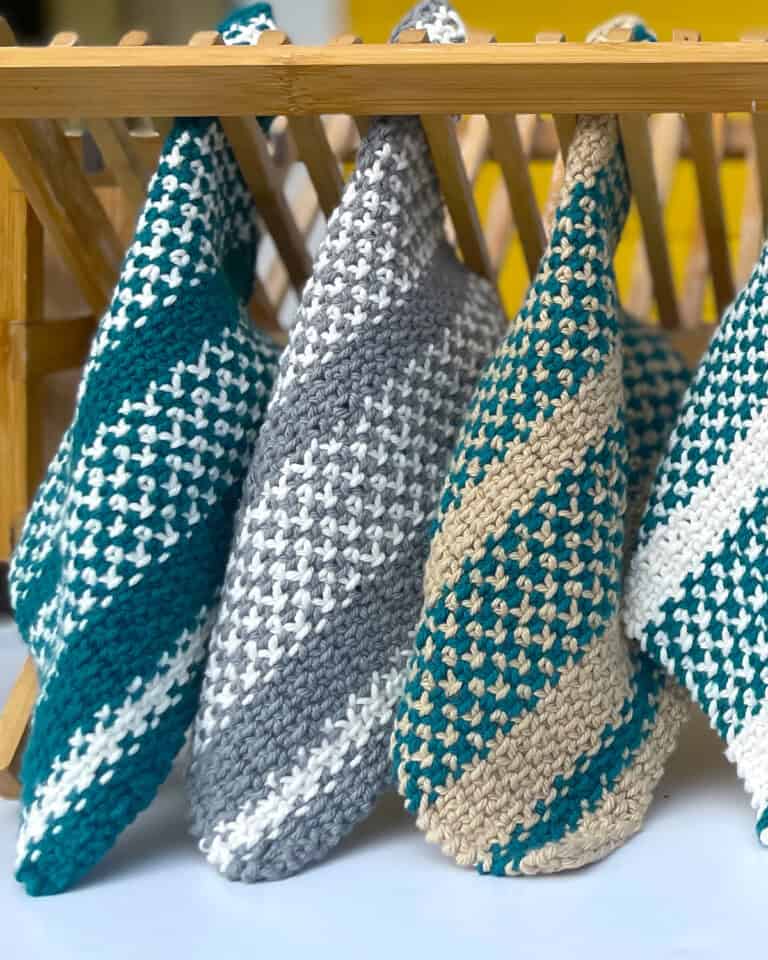 Linen Dishcloth Knitting Pattern