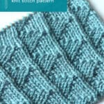 Pennant Pleating Knit Stitch Pattern by Studio Knit.