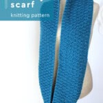 Long Raindrops Infinity Scarf Knitting Pattern